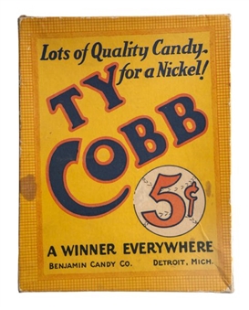 1920s Large Size Ty Cobb Candy Box    